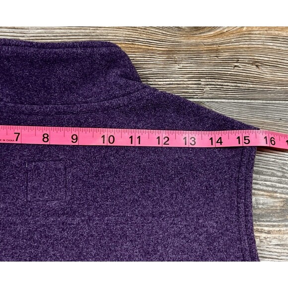 Carhartt For Women Fleece Vest Small 4/6 Full Zip Purple Pockets Cozy Casual - Picture 8 of 11